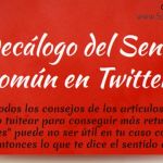 Una infografía con diez prácticas de sentido común para Twitter