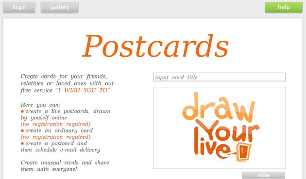 I Wish You To, crea postales con animaciones de texto realizadas a mano alzada y envíalas a tus amigos