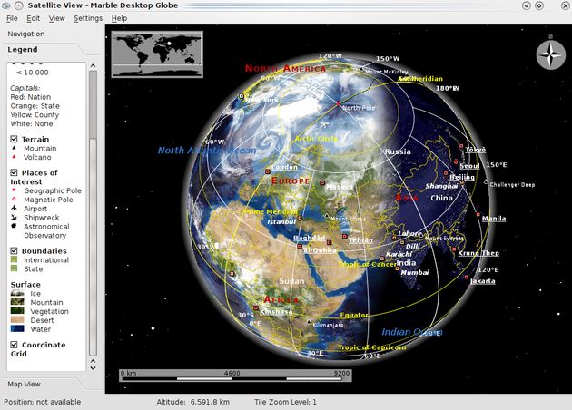 Marble, un atlas virtual educativo y open source que nos recuerda a Google Earth