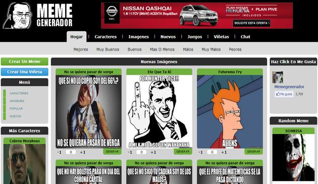 Meme Generador, gran colección de memes para compartir y opción para crear tus viñetas y memes