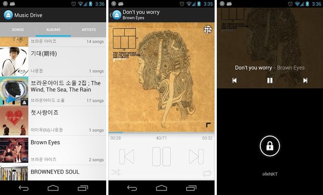 Music Drive, app para Android que nos permite escuchar las canciones que almacenamos en Google Drive