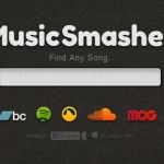 Nuevo diseño de Music Smasher, busca canciones en Mog, YouTube, Rdio, Grooveshark, Bandcamp, Spotify y SoundCloud