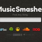 Nuevo diseño de Music Smasher, busca canciones en Mog, YouTube, Rdio, Grooveshark, Bandcamp, Spotify y SoundCloud