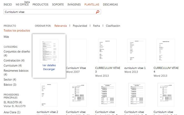 Plantillas gratuitas de CV para editar en Word