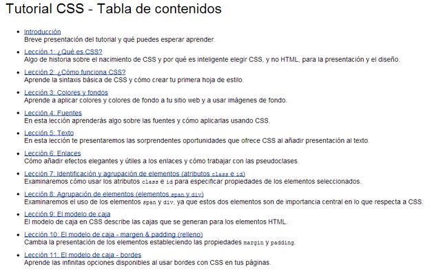 Un completo tutorial de CSS en 17 lecciones