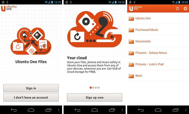 Ubuntu One para Android, 5 Gb para almacenar y sincronizar archivos