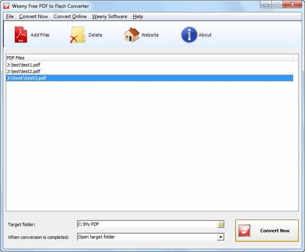 Weeny Free PDF to Flash Converter, software gratuito para convertir PDF a flash