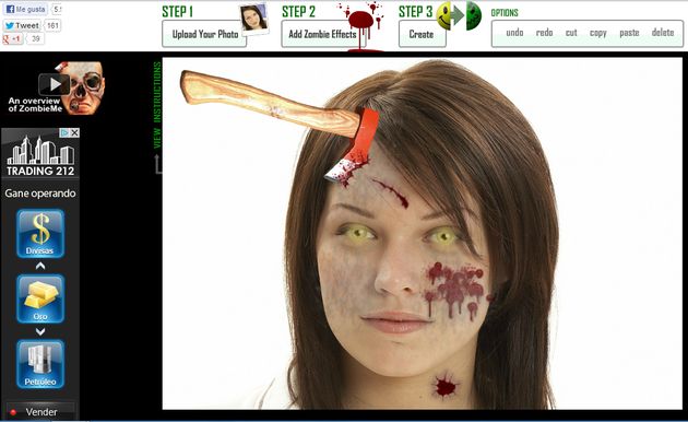 ZombieMe, webapp gratis para convertir la foto de cualquier persona en la de un terrorífico zombie