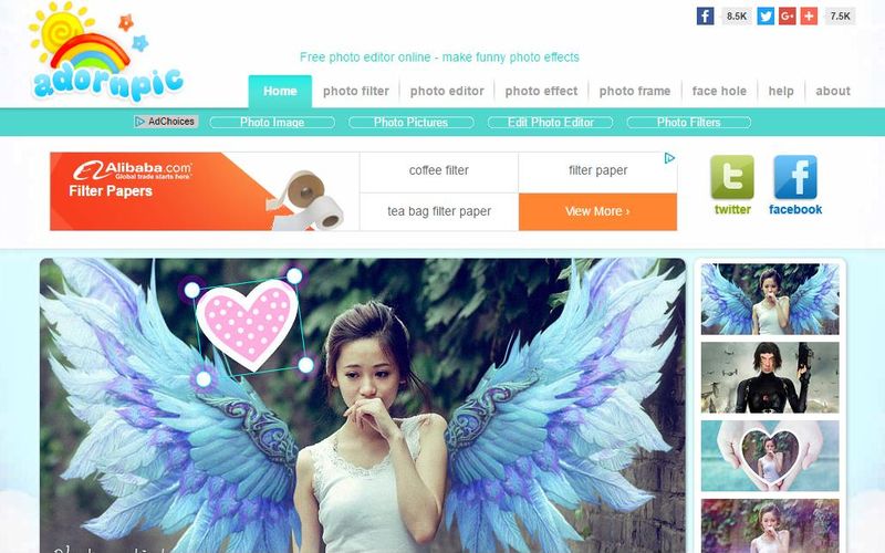 AdornPic: 6 herramientas web para editar y decorar tus fotos
