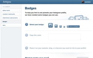 Badges para Instagram