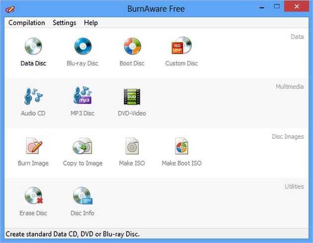 BurnAware Free, software gratuito para grabación de CD, DVD y Blu-ray