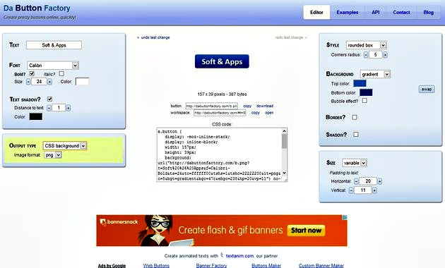 Da Button Factory, utilidad web gratuita para crear rápidamente bonitos botones