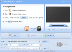 Free Leawo PowerPoint to Video