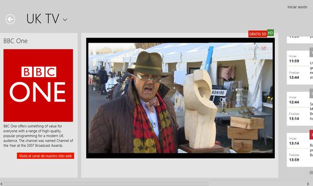 Live TV, una gran colección de televisiones online para Windows 8