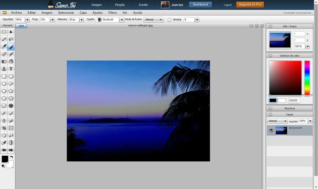 Sumo: una impresionante alternativa online y gratuita para Paint