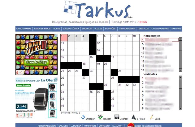 Tarkus, todo de pasatiempos en español para online - Soft & Apps