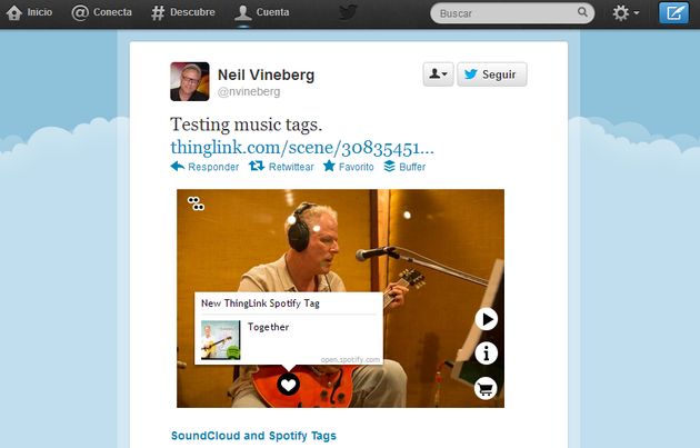 Thinglink: crea fotos interactivas con sonidos, vídeos, enlaces o textos para adjuntar a tus tweets