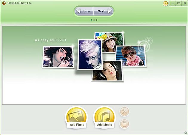 UltraSlideshow Lite, software gratuito para crear presentaciones flash con tus fotos y audios