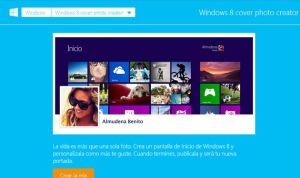 Windows 8 cover photo creator