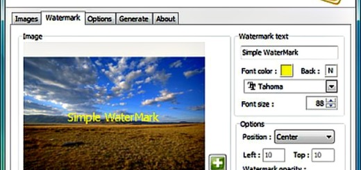 Alamoon Watermark Software, software gratuito para añadir marcas de agua a tus fotos