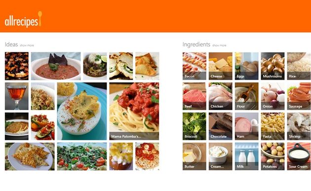 Allrecipes, un recetario para Windows 8 con más de 40000 recetas