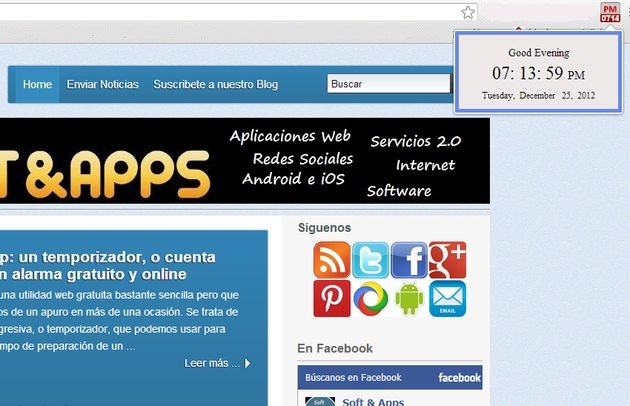 Digital Clock, un reloj digital con alarmas y notificaciones para el navegador Chrome