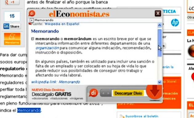 Dixio ForWeb, un diccionario contextual para integrar en tu web