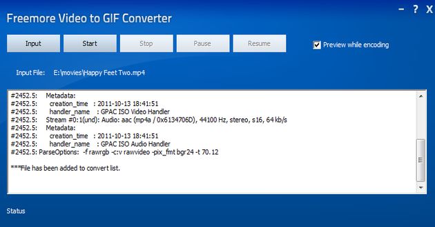 Freemore Video to GIF Converter, software gratuito para convertir vídeos en gif animados