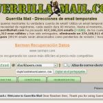 GuerrillaMail, servicio de correo temporal que permite el envío de adjuntos de hasta 150 Mb