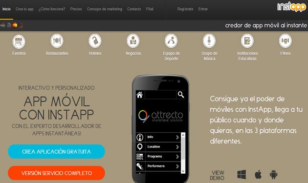 InstApp: crea apps para Android, iOS y Windows 8 sin necesidad de programar