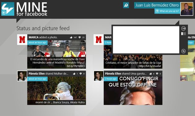 MINE for Facebook, un excelente cliente para Facebook en Windows 8