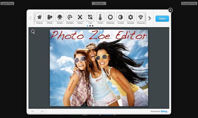 Photo Zoe Editor, un potente editor de imágenes gratuito y online