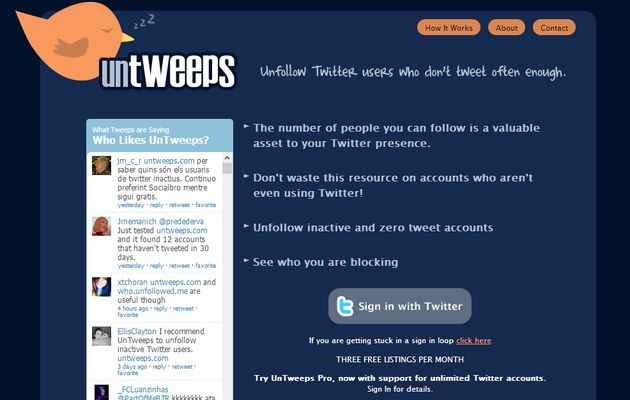 Untweeps, descubre a los usuarios inactivos que sigues en Twitter