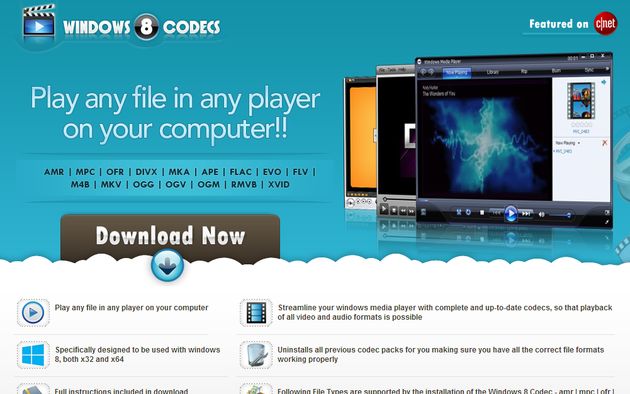 Windows 8 Codecs, la colección de codecs completa para reproducir tus vídeos en Windows 8