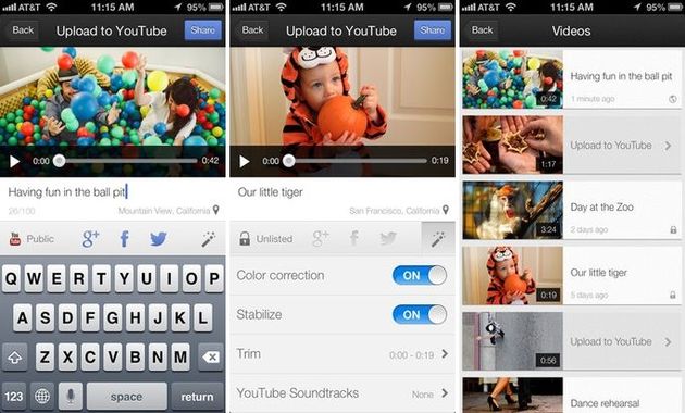 Youtube Capture: una app de Google para grabar vídeos, editarlos y compartirlos (iOS)