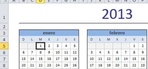 formatos de calendarios