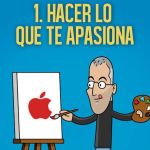 Una infografía con "los diez mandamientos" de Steve Jobs para emprendedores