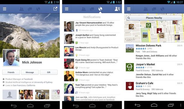 Facebook actualiza su app para Android incorporando los mensajes de voz