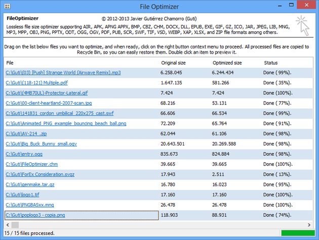 File Optimizer, software gratuito para optimizar todo tipo de archivos