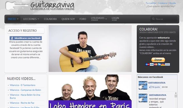 Guitarraviva, completo curso online y gratuito para aprender a tocar la guitarra