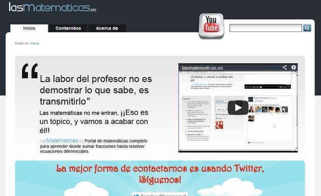 LasMatematicas, miles de vídeos educativos para aprender y comprender las matemáticas