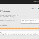 Podcastomatic, convierte un blog en un podcast con esta herramienta web (para idioma inglés)