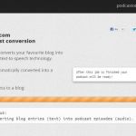 Podcastomatic, convierte un blog en un podcast con esta herramienta web (para idioma inglés)