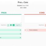 Pros vs. Cons, crea listas de "pros y contras" que puedes compartir