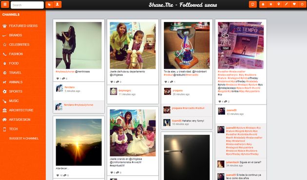 Share.me, visualiza Instagram bajo apariencia similar a Pinterest