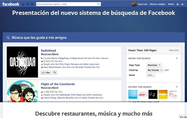 Facebook presenta Graph Search, también llamado Social Graph, para buscar respuestas