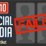 Infografía con el Top Ten de redes sociales que fracasaron