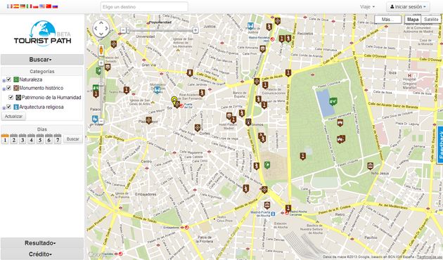 TouristPath, excepcional mashup de Google Maps para descubrir lugares turísticos y crear rutas