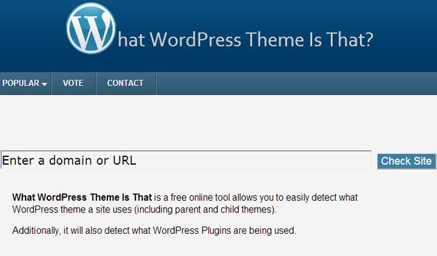 Whatwpthemeisthat, un sitio para descubrir el tema y los plugins que usan los sitios en WordPress