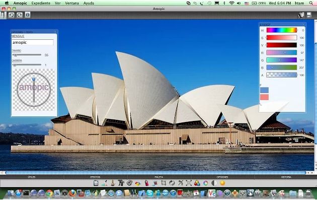 Amopic, un completo editor de imágenes para Chrome